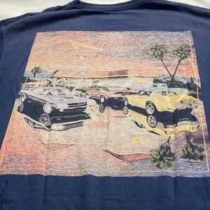 IN N OUT Burger California Navy Graphic  Hot Rod Classic Cars T - Shirt